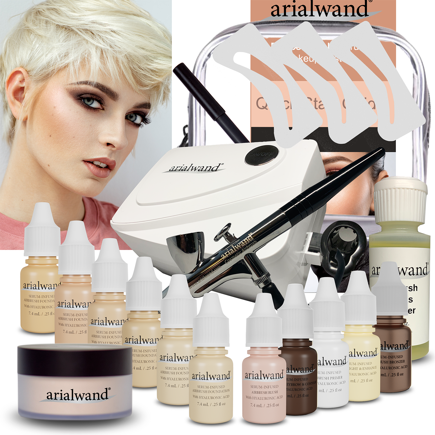 Pro Airbrush System, 4 Shades to Choose From